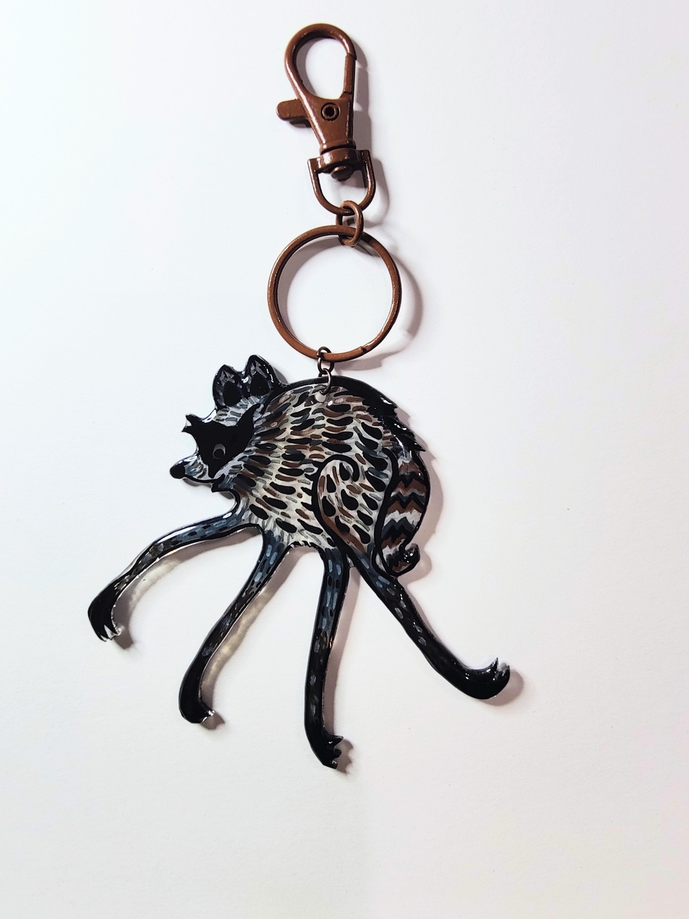 Hand painted Jimothy Bag Charm Keychain - OOAK